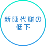 新陳代謝の低下