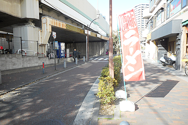 最初の信号を左折
